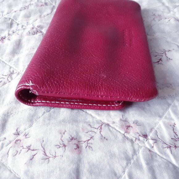 Vintage Soprano Genuine Leather Coin Pouch + Mirror - Picture 6 of 8